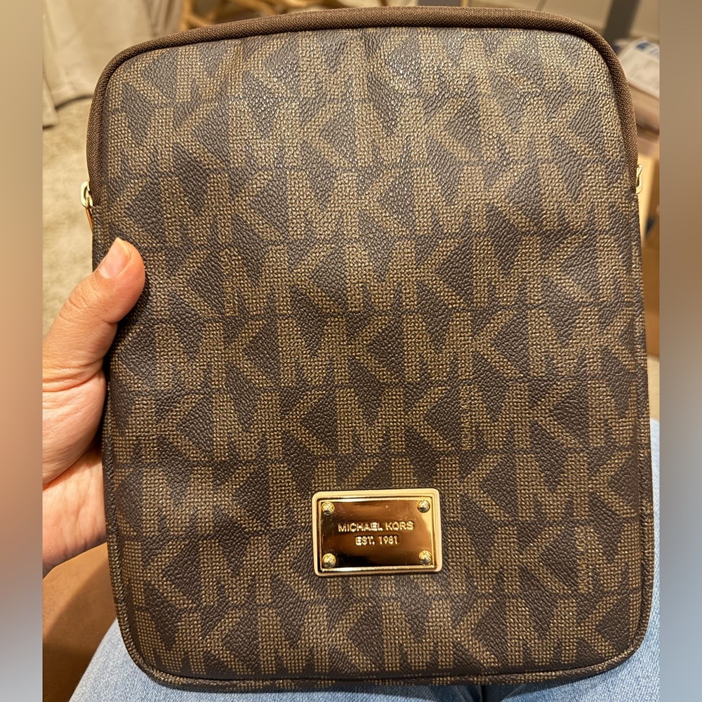 Michael Kors Dark Brown Tablet Sleeve